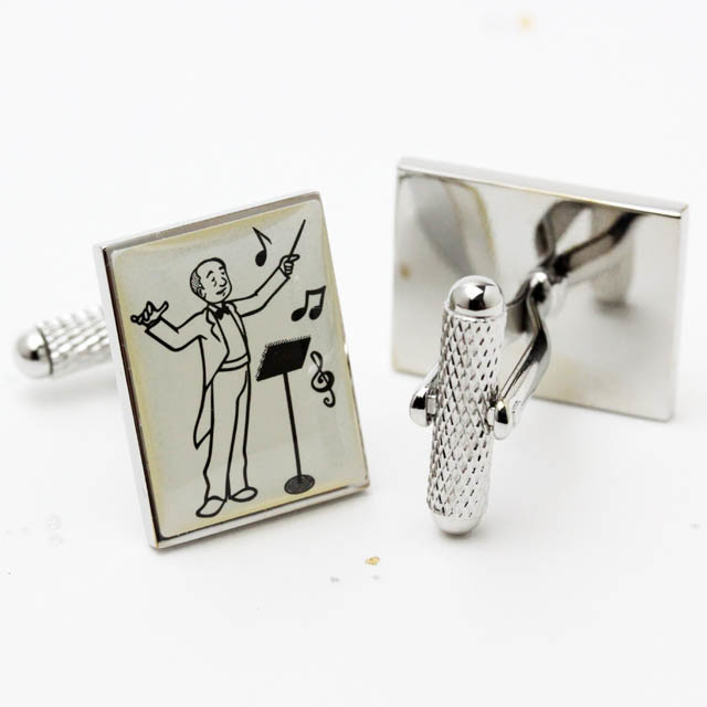 舶来 カフスボタン コンダクター 指揮者 音楽雑貨