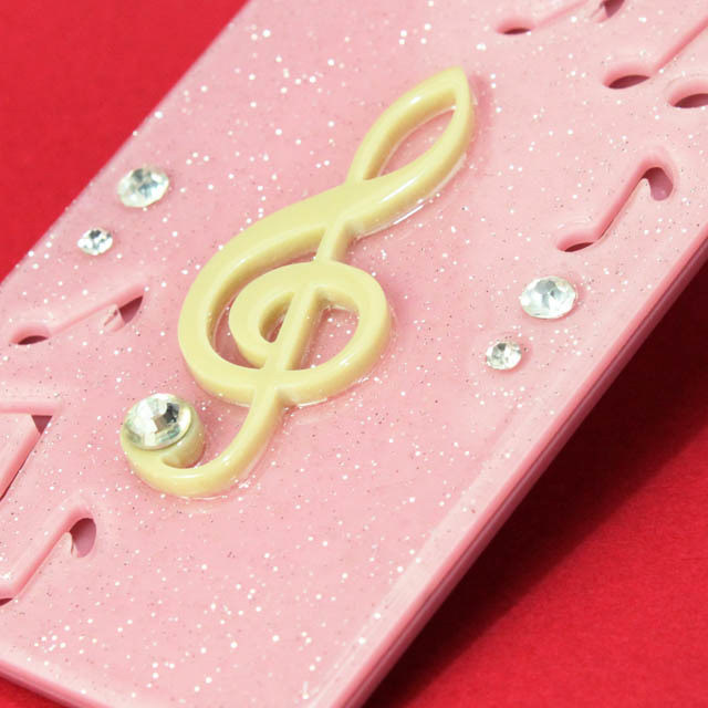 ラメ入 パスケース ト音記号 音楽雑貨 音楽グッズ