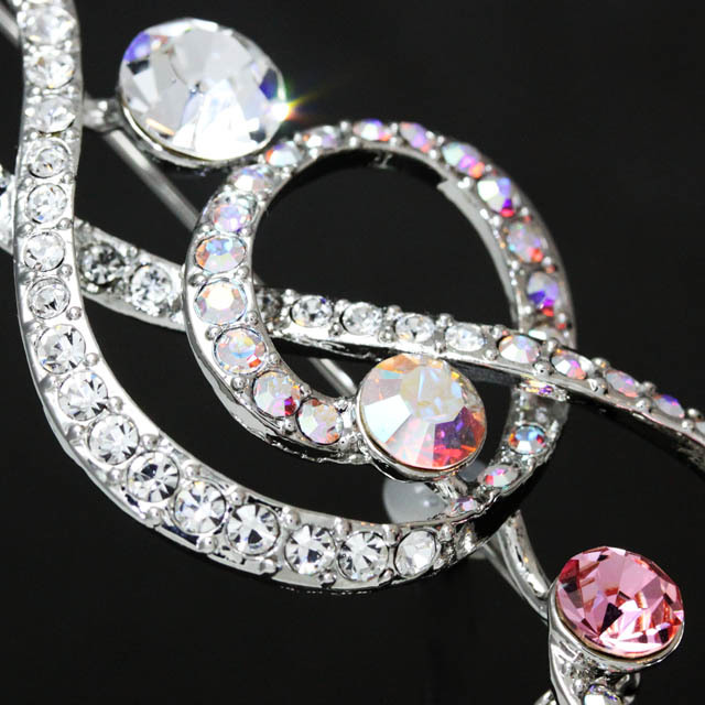 キラキラブローチ ト音記号 音楽雑貨 音楽アクセサリー