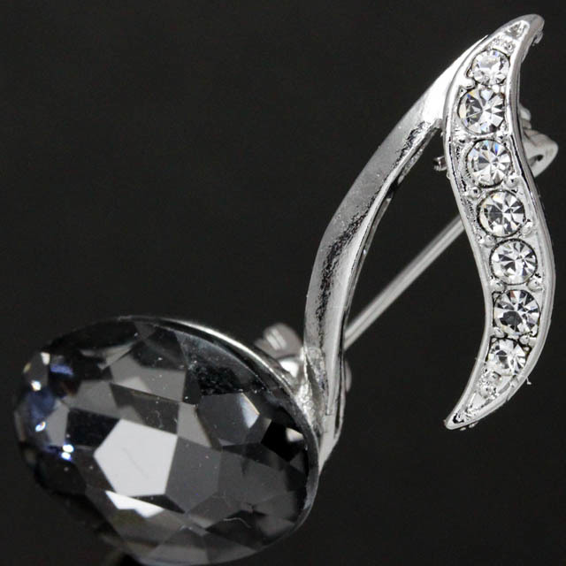 キラキラブローチ ８分音符 音楽雑貨 音楽アクセサリー