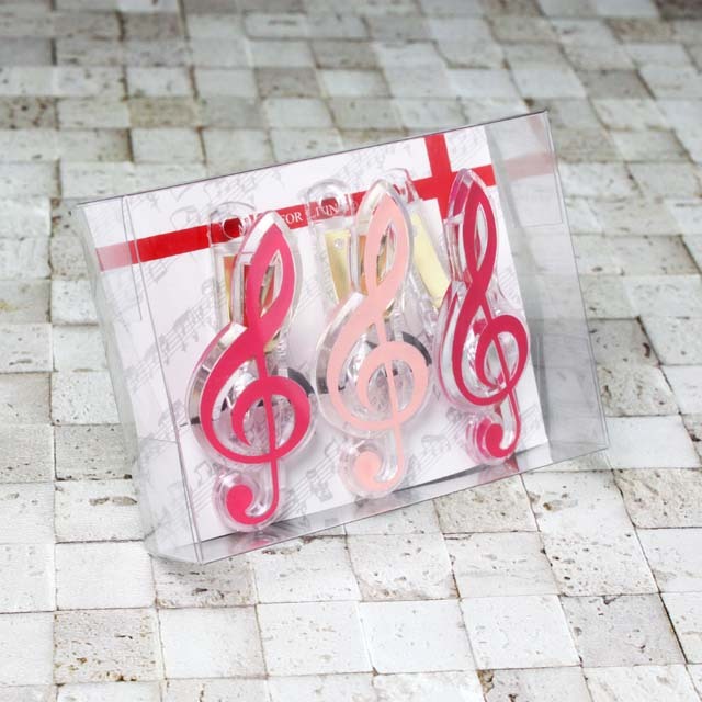 ト音記号クリップ ギフトセット 音楽雑貨 音楽グッズ