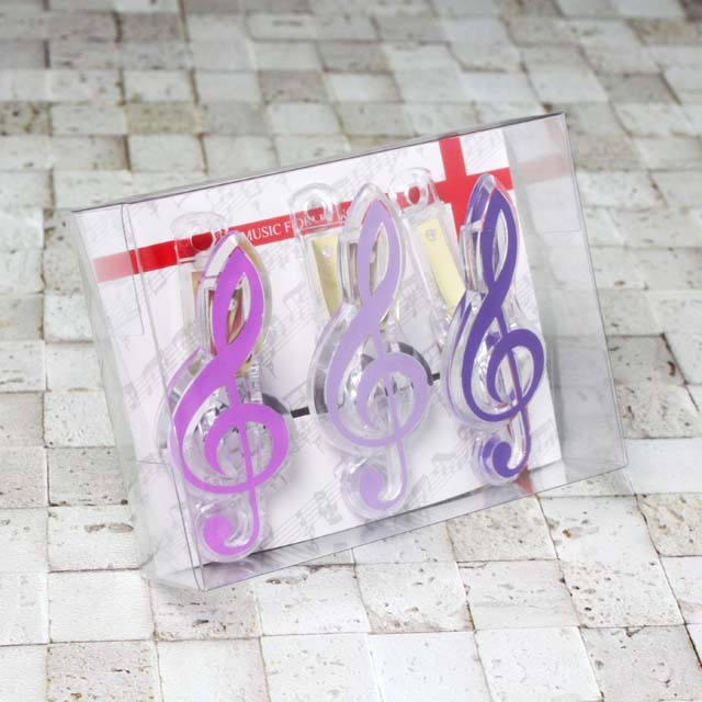 ト音記号クリップ ギフトセット 音楽雑貨 音楽グッズ
