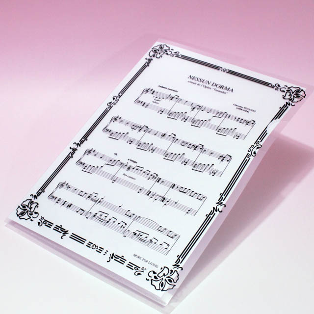 クリアファイル クリアフォルダ オペラ 音楽雑貨