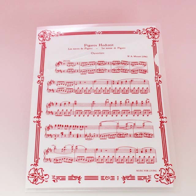 クリアファイル クリアフォルダ オペラ 音楽雑貨