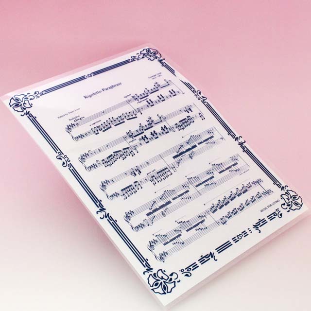 クリアファイル クリアフォルダ オペラ 音楽雑貨