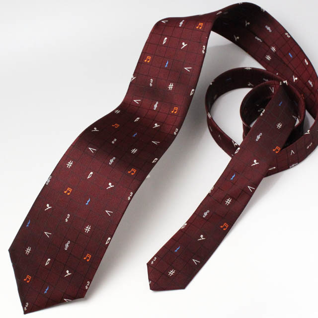 ネクタイ 音楽記号 西陣織 音楽雑貨 音楽ギフト