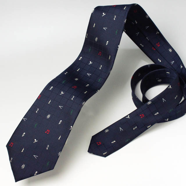 ネクタイ 音楽記号 西陣織 音楽雑貨 音楽ギフト