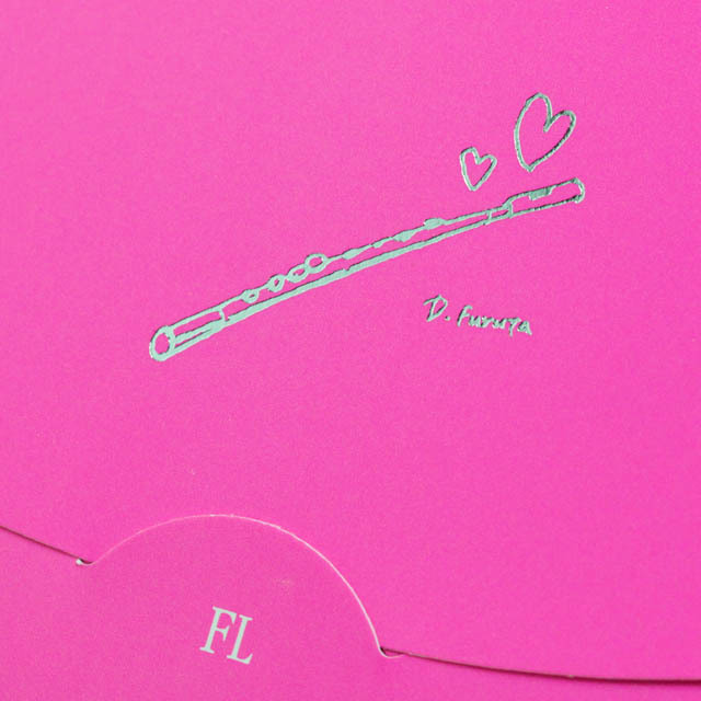 楽譜あぶらとり紙 クリーニングペーパー フルート 音楽雑貨