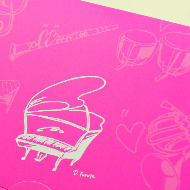 楽譜あぶらとり紙 クリーニングペーパー グランドピアノ 音楽雑貨