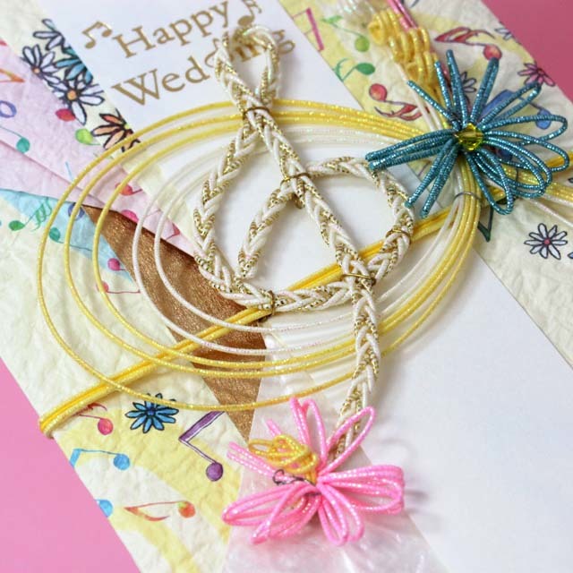 祝儀袋 結婚祝 花 ト音記号 音楽雑貨