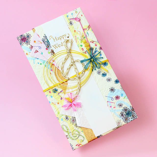 祝儀袋 結婚祝 花 ト音記号 音楽雑貨