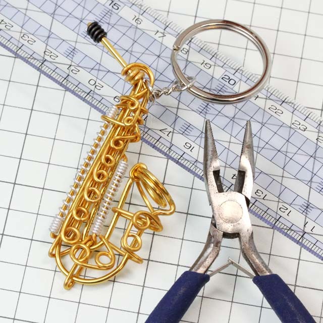 wire art ワイヤーアート アルトサックス Alto Sax 音楽雑貨 音楽グッズ