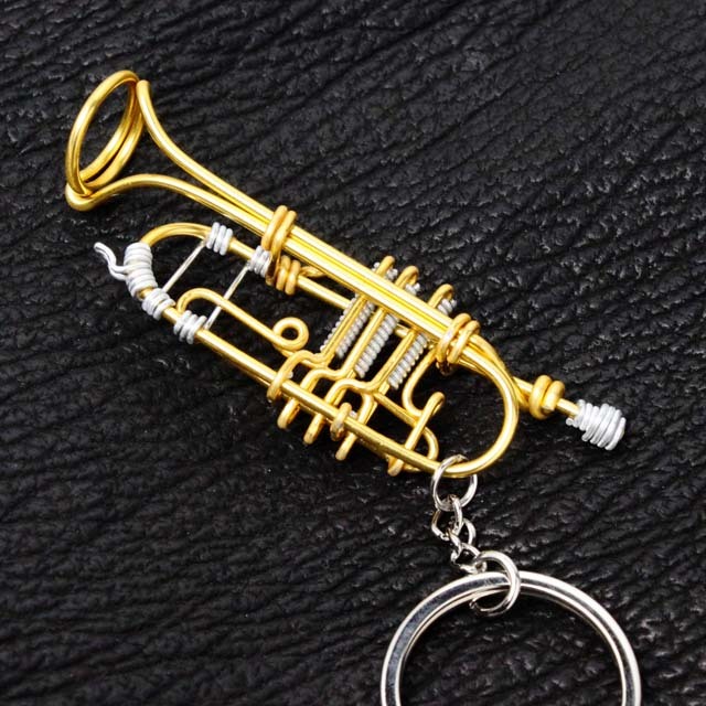 wire art ワイヤーアート ピストン トランペット Trumpet 音楽雑貨 音楽グッズ