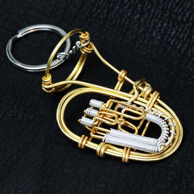 ホビー・楽器・アート ptop 3D Wire Art ピストン チューバ 100091 音楽雑貨・アクセサリー