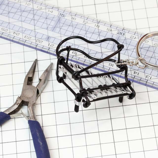 3D Wire Art グランドピアノ 100114 音楽雑貨・アクセサリー専門