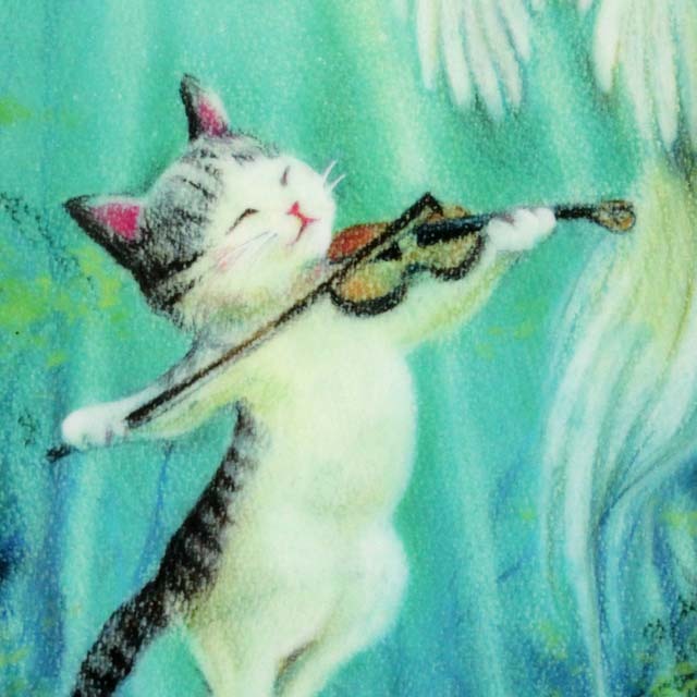 音楽雑貨 下島みちこ クリアファイル クリアフォルダ 森