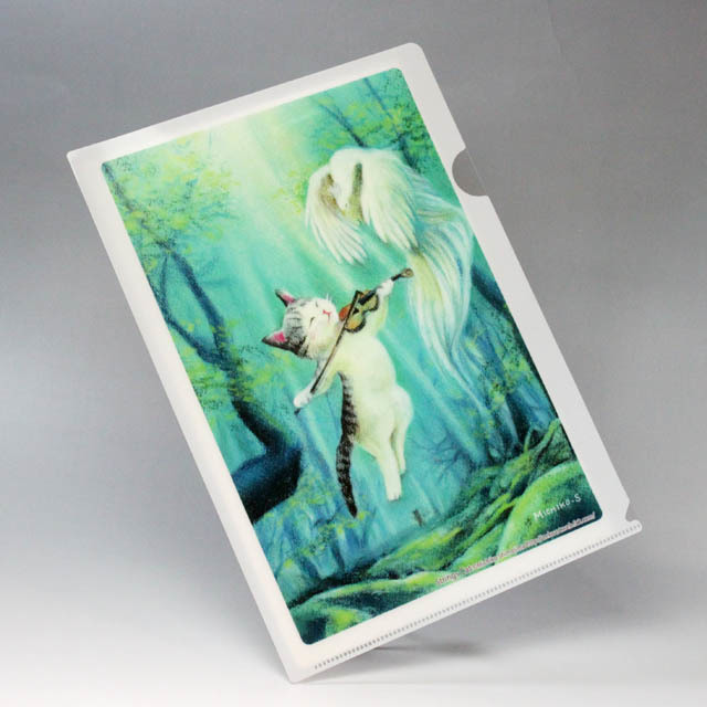 音楽雑貨 下島みちこ クリアファイル クリアフォルダ 森