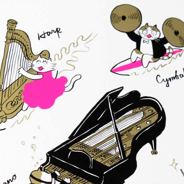 Classic Cat 絵葉書 ポストカード 夏の海 その他の楽器 音楽雑貨 音楽グッズ