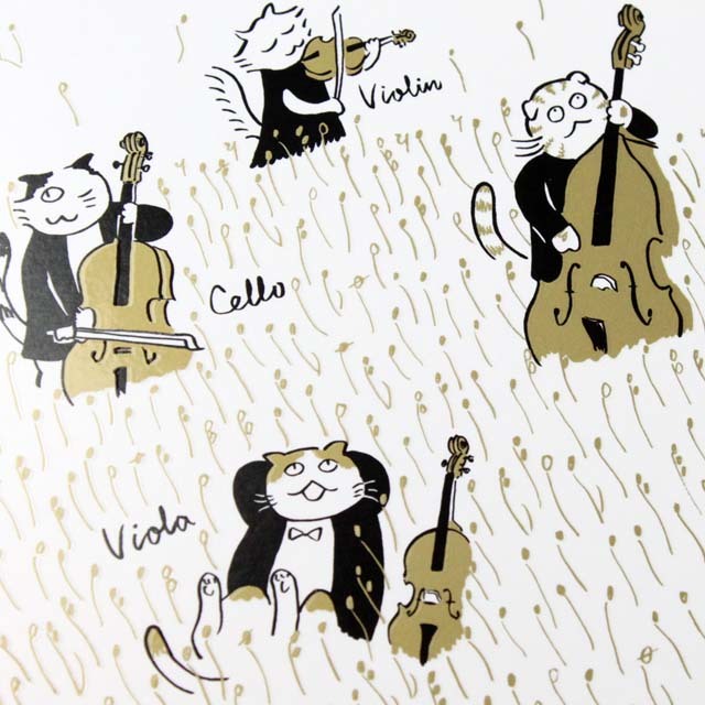 Classic Cat 絵葉書 《恵みの秋 Strings》 100237 音楽雑貨