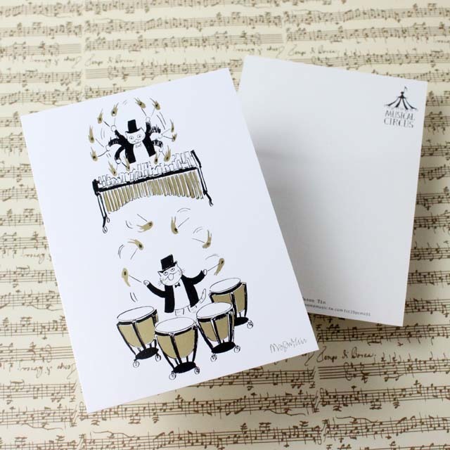 Musical Circus 2 ポストカード 炎のマレット 音楽雑貨 音楽グッズ