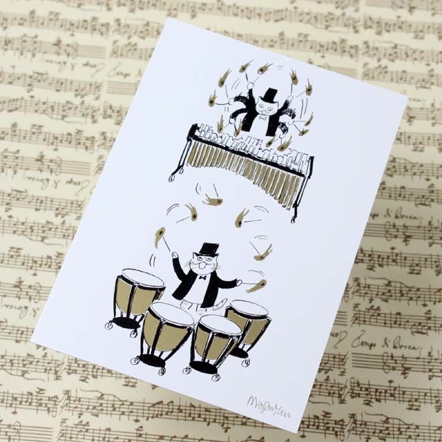 Musical Circus 2 ポストカード 炎のマレット 音楽雑貨 音楽グッズ