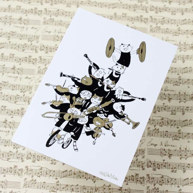 Musical Circus 3 ポストカード 自転車スター 音楽雑貨 音楽グッズ