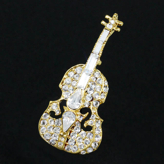 グランデスピッラ ブローチ ヴァイオリン 音楽雑貨 音楽アクセサリー