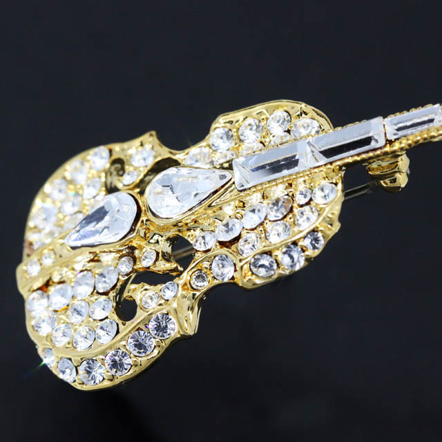 グランデスピッラ ブローチ ヴァイオリン 音楽雑貨 音楽アクセサリー