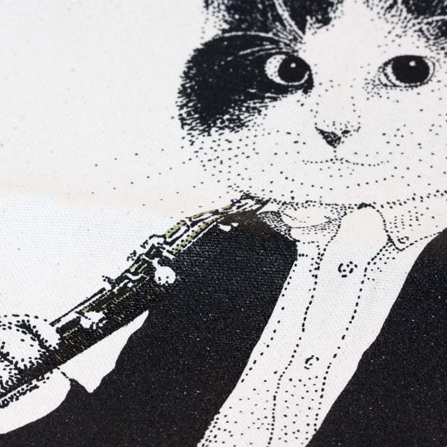 クラリネット 厚手コットンキャンバス トート 音楽雑貨