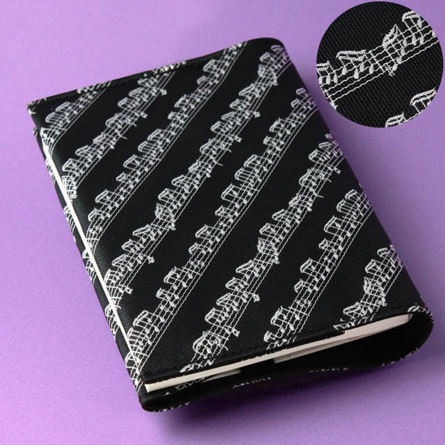 クラバット ブックカバー 管楽器 音符 音楽グッズ 音楽雑貨
