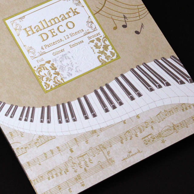DECO ト音記号 鍵盤 楽譜 音楽雑貨 便箋