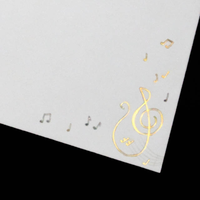 DECO ト音記号 鍵盤 楽譜 音楽雑貨 封筒