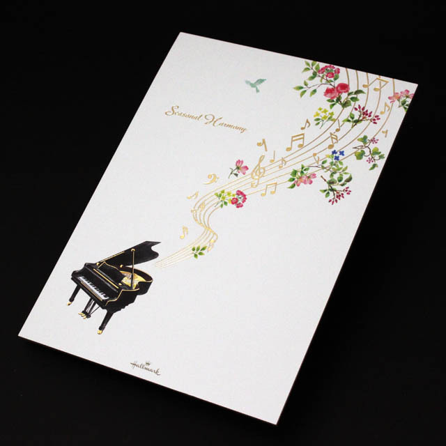 シーズナルハーモニー ピアノ 音符 音楽雑貨 便箋