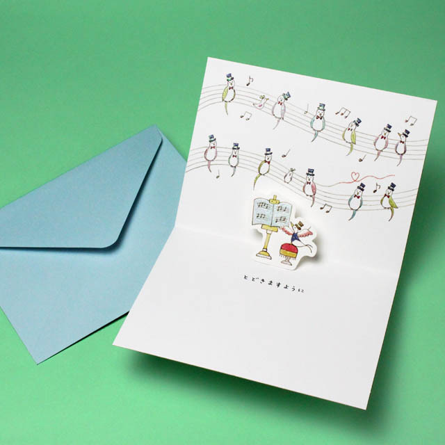 鳥とメロディ 多目的カード 音楽雑貨 音楽グッズ