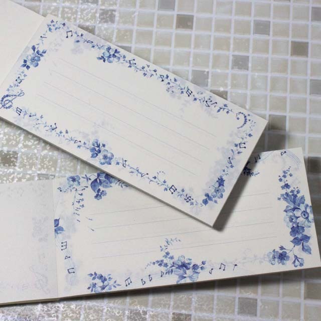 一筆箋 ブルーミュージック 音楽雑貨