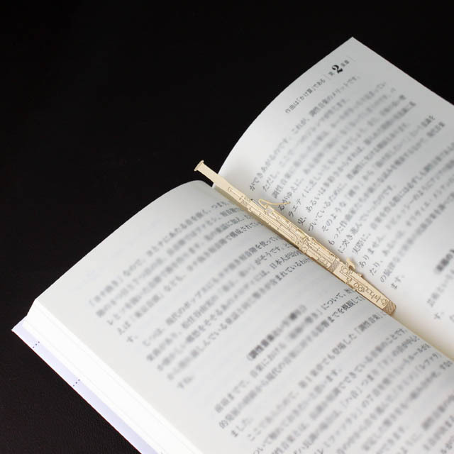 純金メッキ栞 しおり ファゴット バスーン Fagott Bassoon 音楽雑貨 音楽ギフト音楽グッズ 記念品