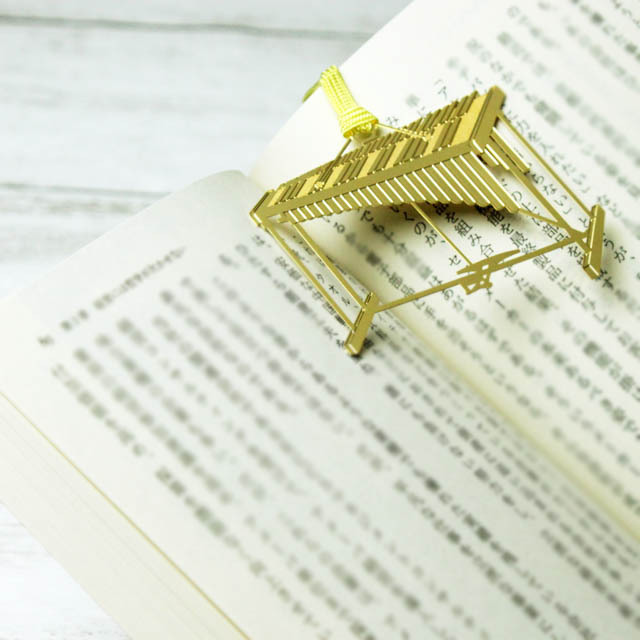 ヴィブラフォン Vibraphone きんのしおり 純金メッキ栞 音楽雑貨 音楽グッズ