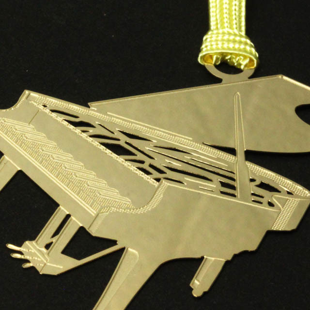 グランドピアノ Grand piano きんのしおり 純金メッキ栞 音楽雑貨 音楽グッズ