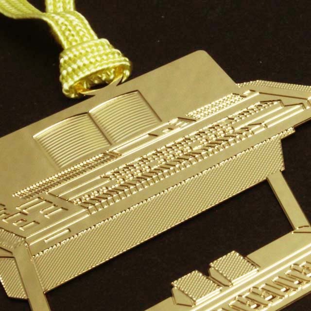 電子オルガン Organ きんのしおり 純金メッキ栞 音楽雑貨 音楽グッズ