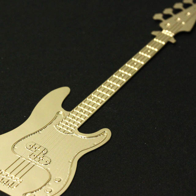 エレキベース Electric Bass きんのしおり 純金メッキ栞 音楽雑貨 音楽グッズ