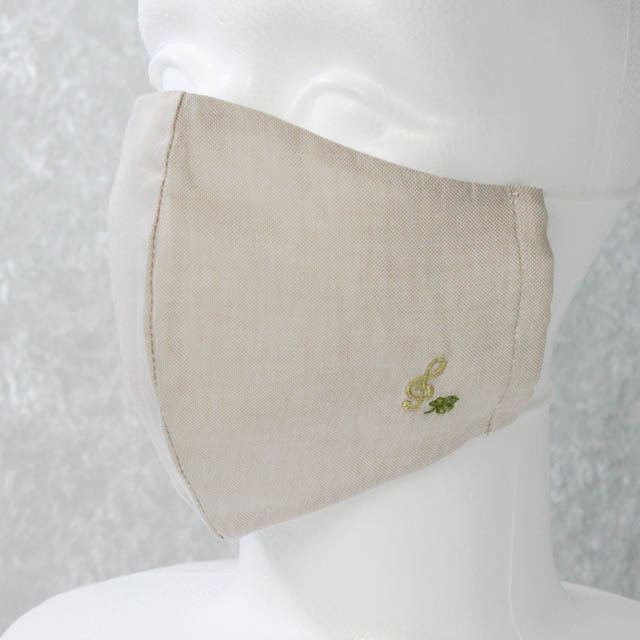 オックスフォード生地 マスク ト音記号 音楽雑貨 音楽グッズ