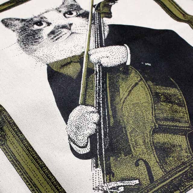 チェロ 厚手コットンキャンバス トート 音楽雑貨