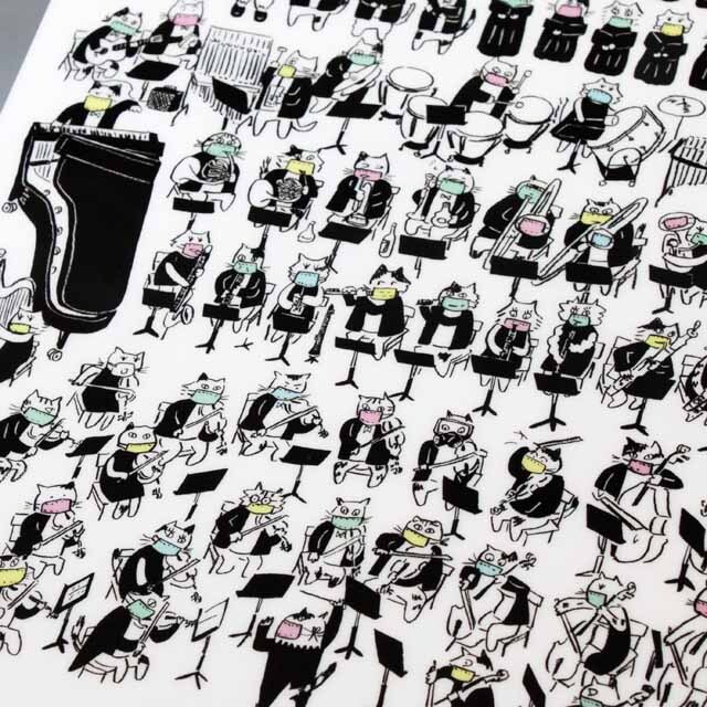 Classic Cat A4 クリアファイル 《 Music Doesn