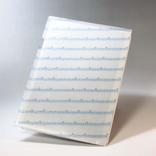 音楽雑貨 下島みちこ クリアファイル クリアフォルダ ピアノ