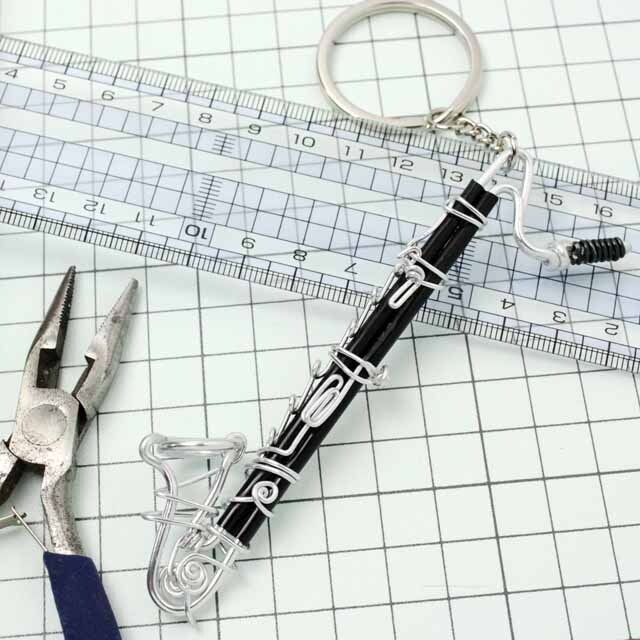 wire art ワイヤーアート バスクラリネット BassClarinet バスクラ 音楽雑貨 音楽グッズ