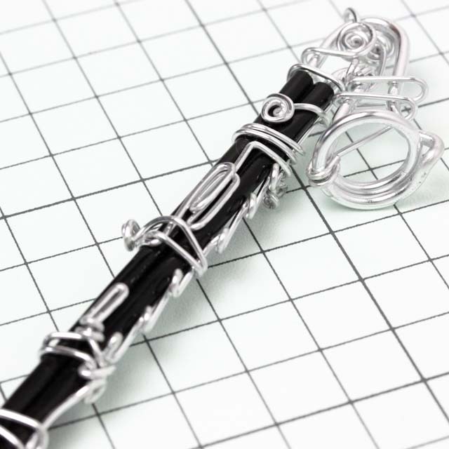 wire art ワイヤーアート バスクラリネット BassClarinet バスクラ 音楽雑貨 音楽グッズ