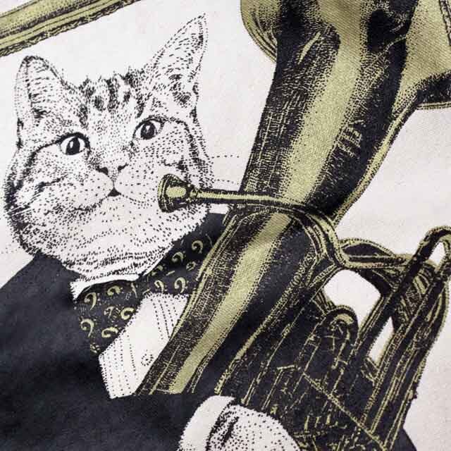 チューバ Tuba 厚手コットンキャンバス トート 音楽雑貨
