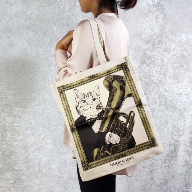 チューバ Tuba 厚手コットンキャンバス トート 音楽雑貨