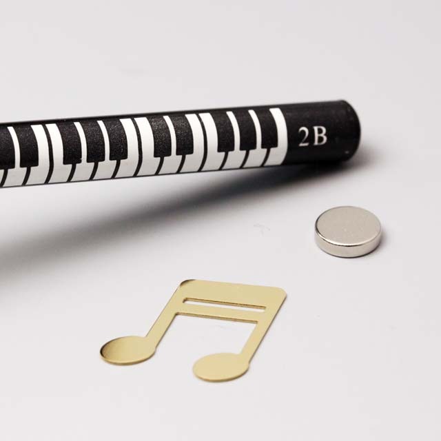 マスク・デコ マグネット ２連１６分音符 音楽グッズ 音楽雑貨