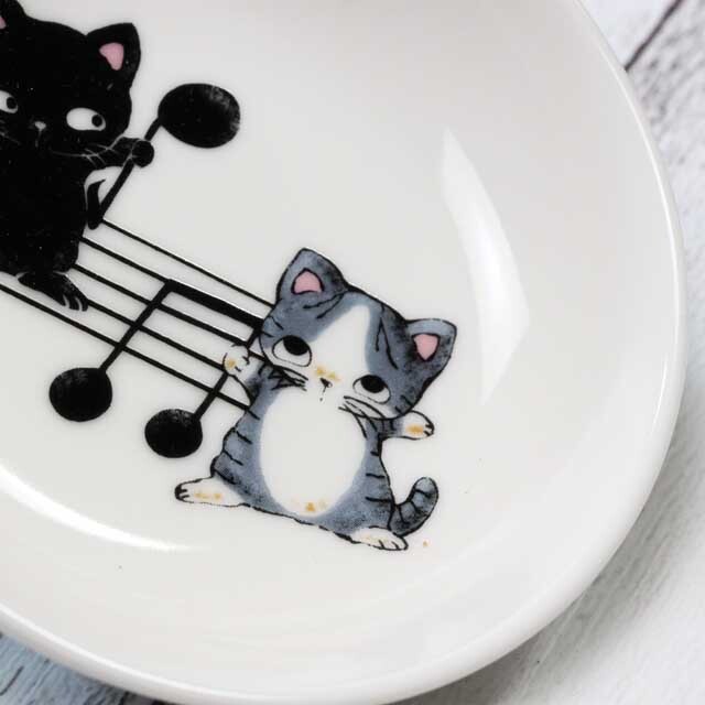 Ｙamaneko 音符 豆絵皿 音楽雑貨